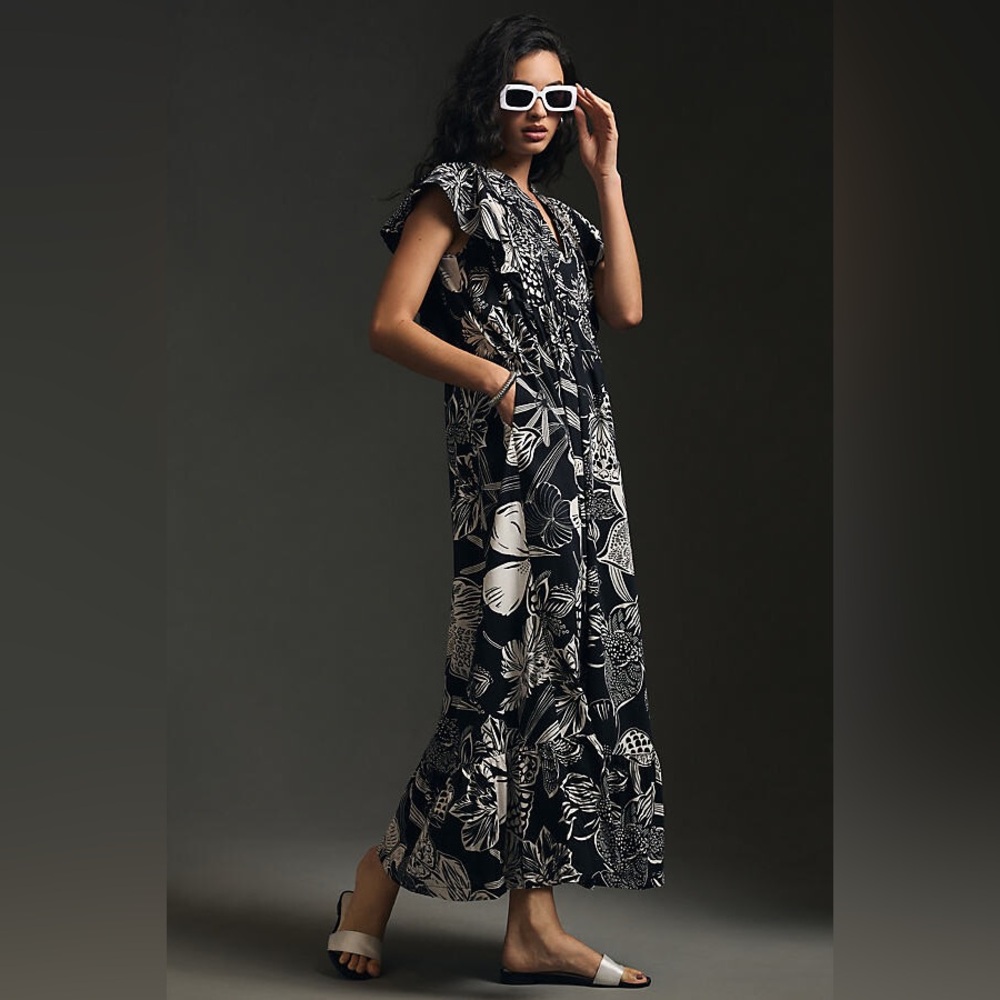 Flutter Sleeve Maxi Dress From Maeve